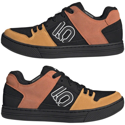 Freerider Flat Shoes - Men's, Core Black/Ftwr White/Impact Orange