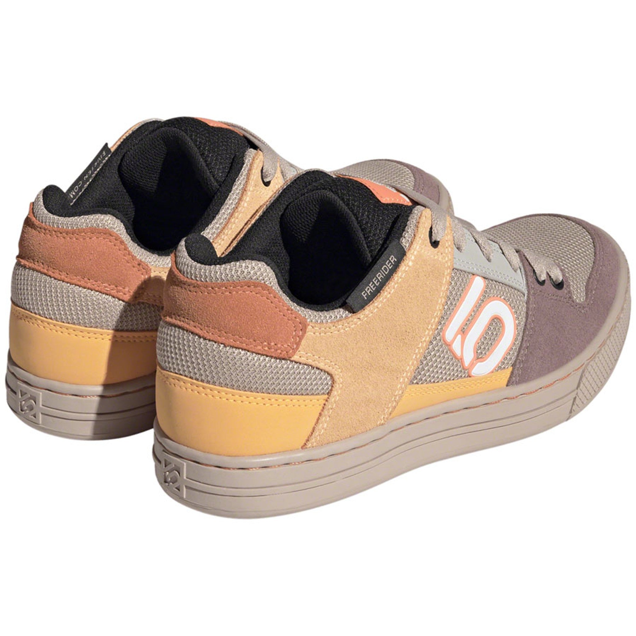 Freerider Flat Shoes - Women's, Wonder Taupe/Ftwr White/Acid Orange