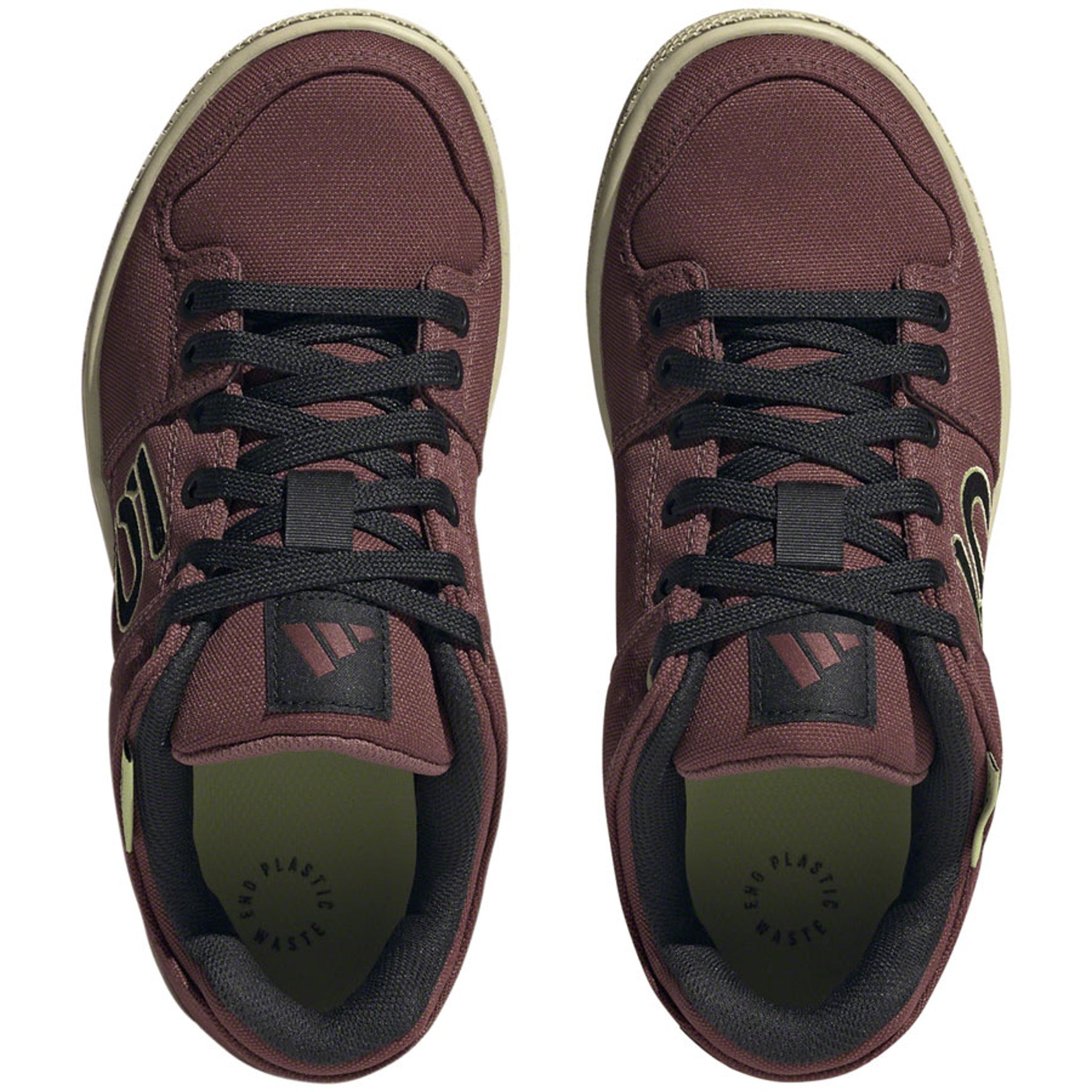 Freerider Canvas Flat Shoes - Women's, Quiet Crimson/Core Black/Pulse Lime