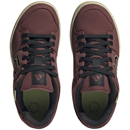 Freerider Canvas Flat Shoes - Women's, Quiet Crimson/Core Black/Pulse Lime