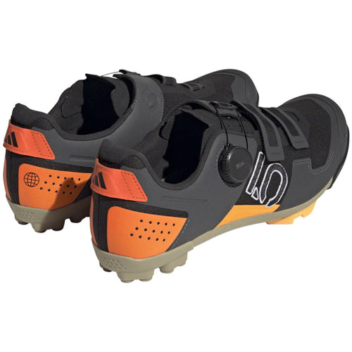 Kestrel Boa Mountain Clipless Shoes - Men's, Core Black/Ftwr White/Impact Orange