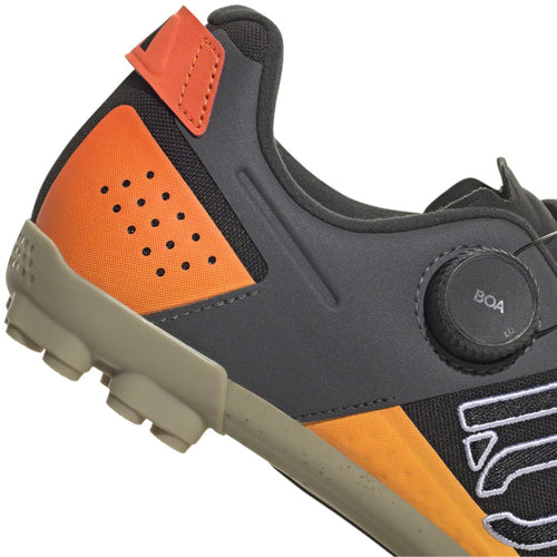 Kestrel Boa Mountain Clipless Shoes - Men's, Core Black/Ftwr White/Impact Orange