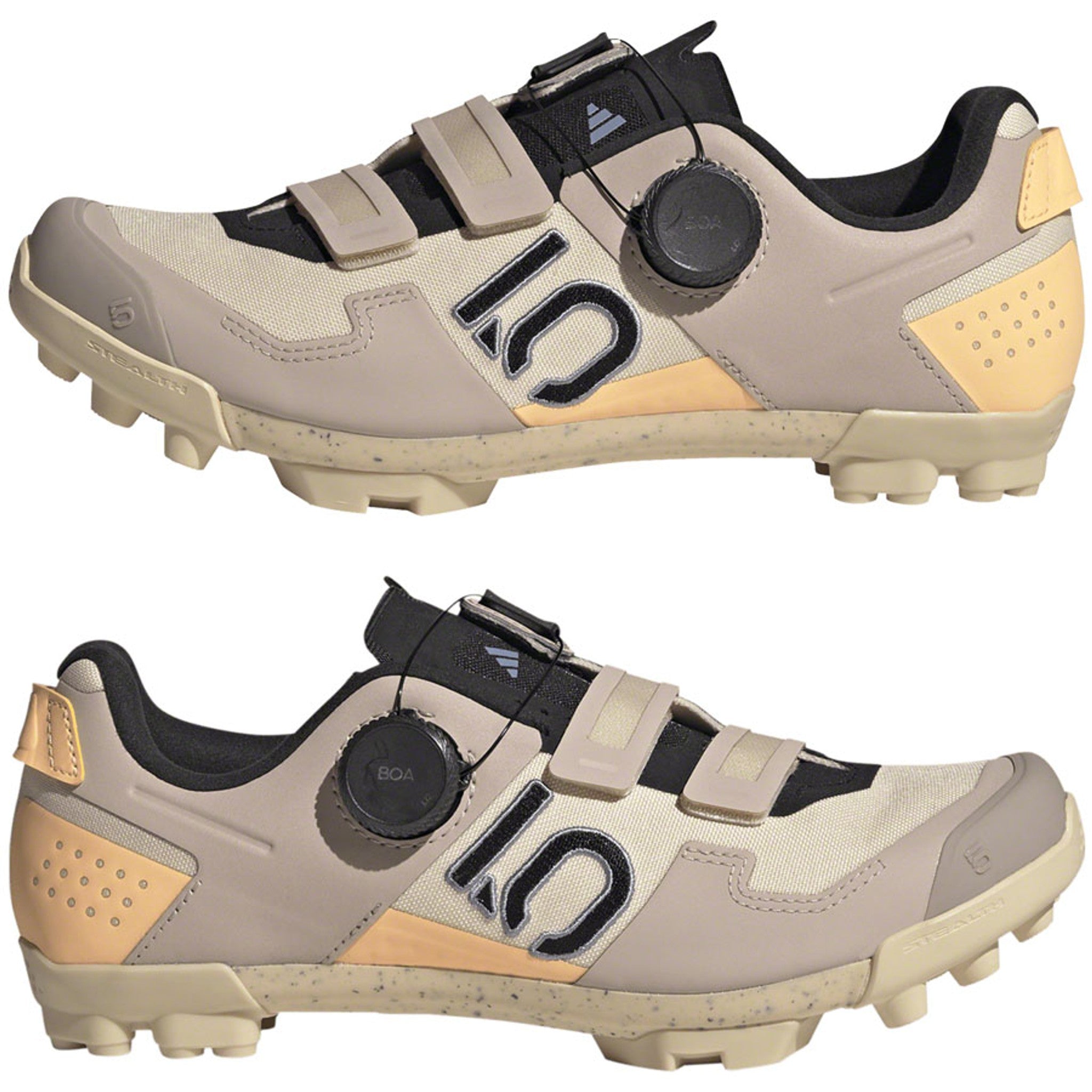 Kestrel Boa Mountain Clipless Shoes - Women's, Sand Strata/Silver Violet/Acid Orange