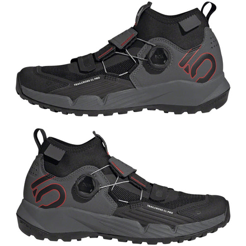 Trailcross Pro Mountain Clipless Shoes - Women's, Gray Five/Core Black/Red