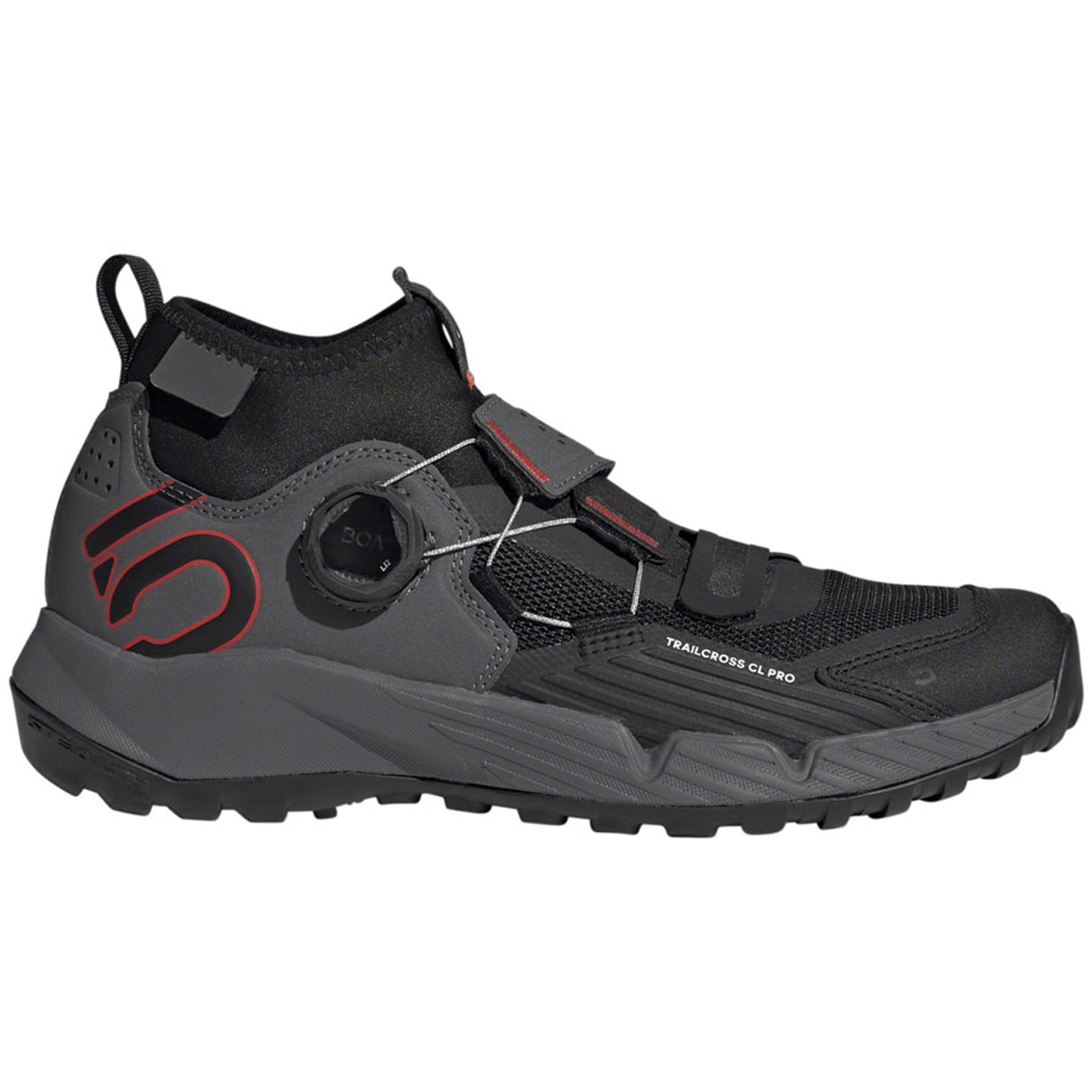 Trailcross Pro Mountain Clipless Shoes - Women's, Gray Five/Core Black/Red