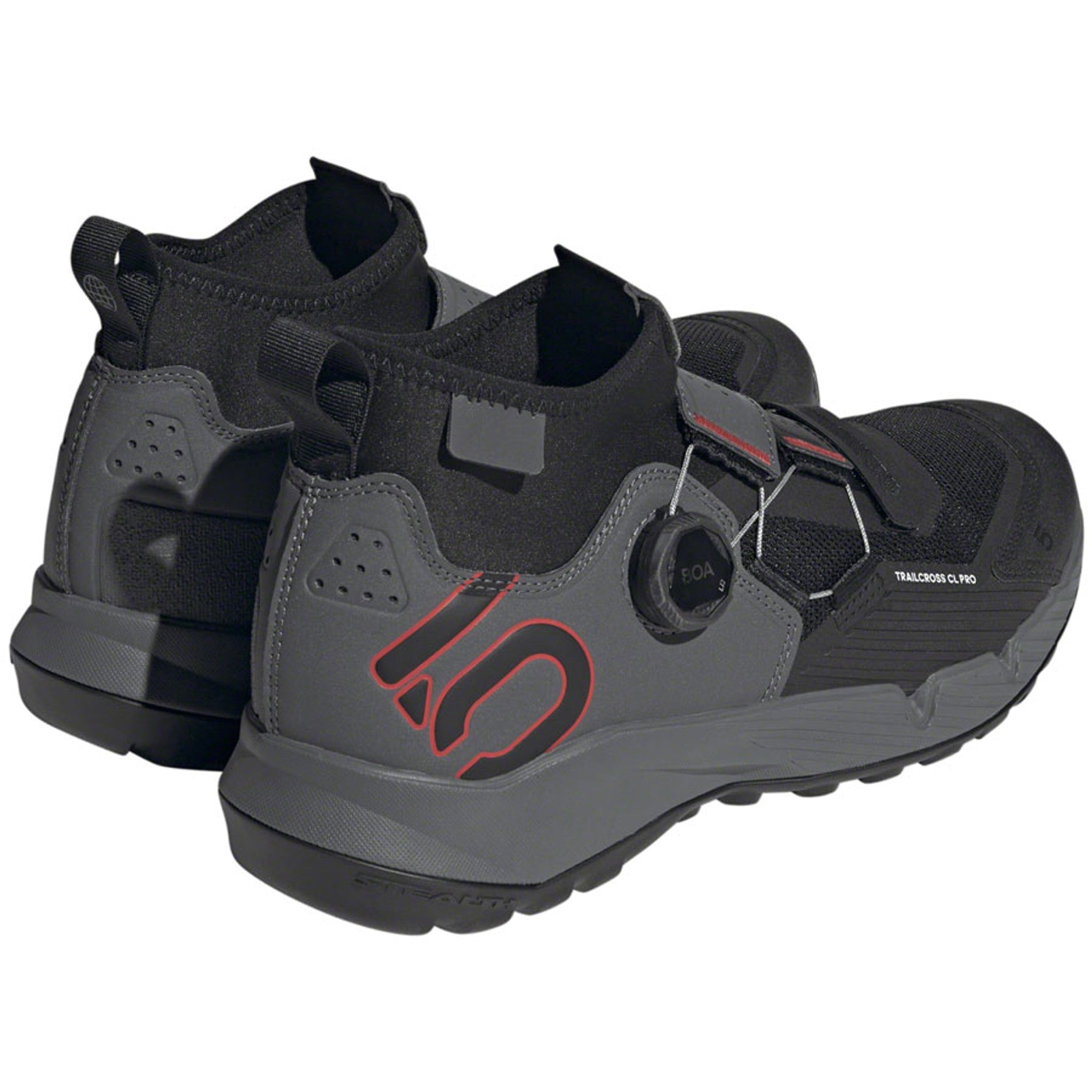 Trailcross Pro Mountain Clipless Shoes - Men's, Gray Five/Core Black/Red