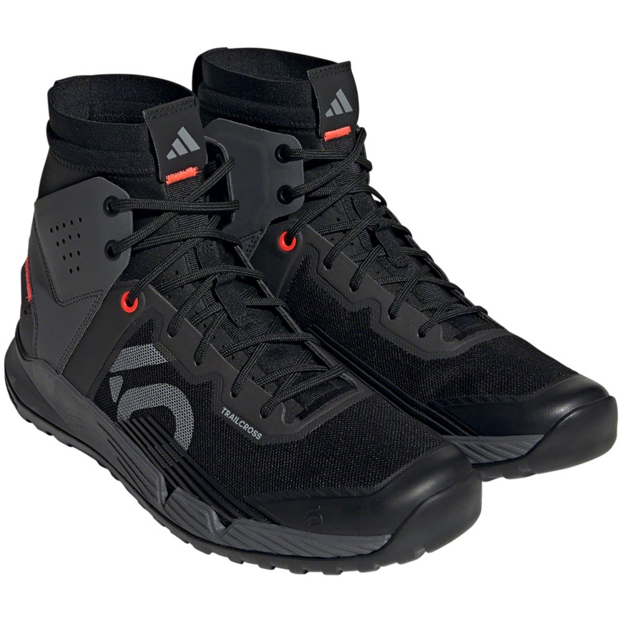 Trailcross Mid Pro Flat Shoes - Men's, Core Black / Grey Two / Solar Red