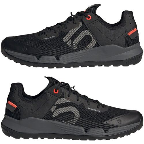 Trailcross LT Flat Shoes - Men's, Black/Gray Two/Solar Red