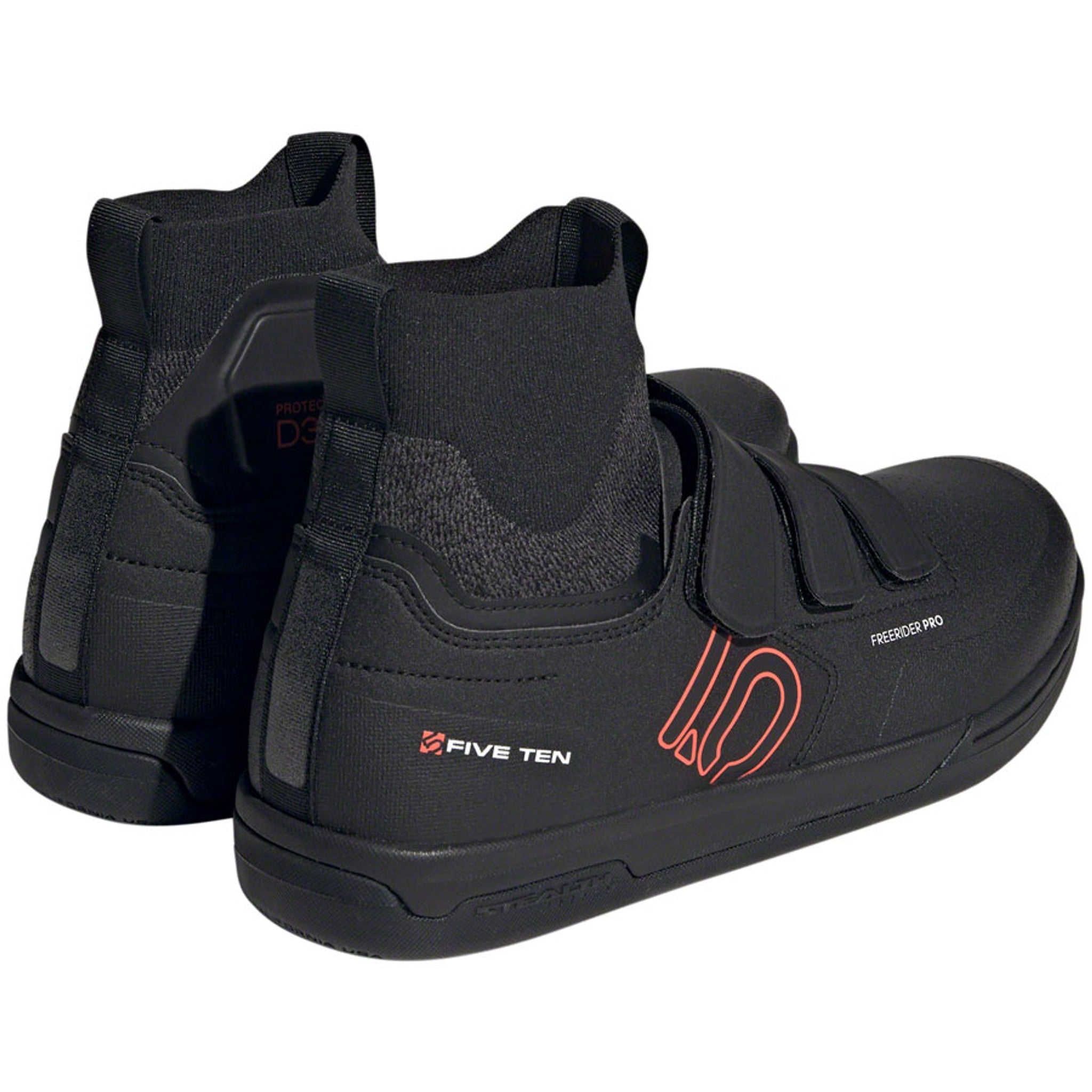 Freerider Pro Mid VCS Flat Shoes - Men's, Core Black/Solar Red/Gray Three