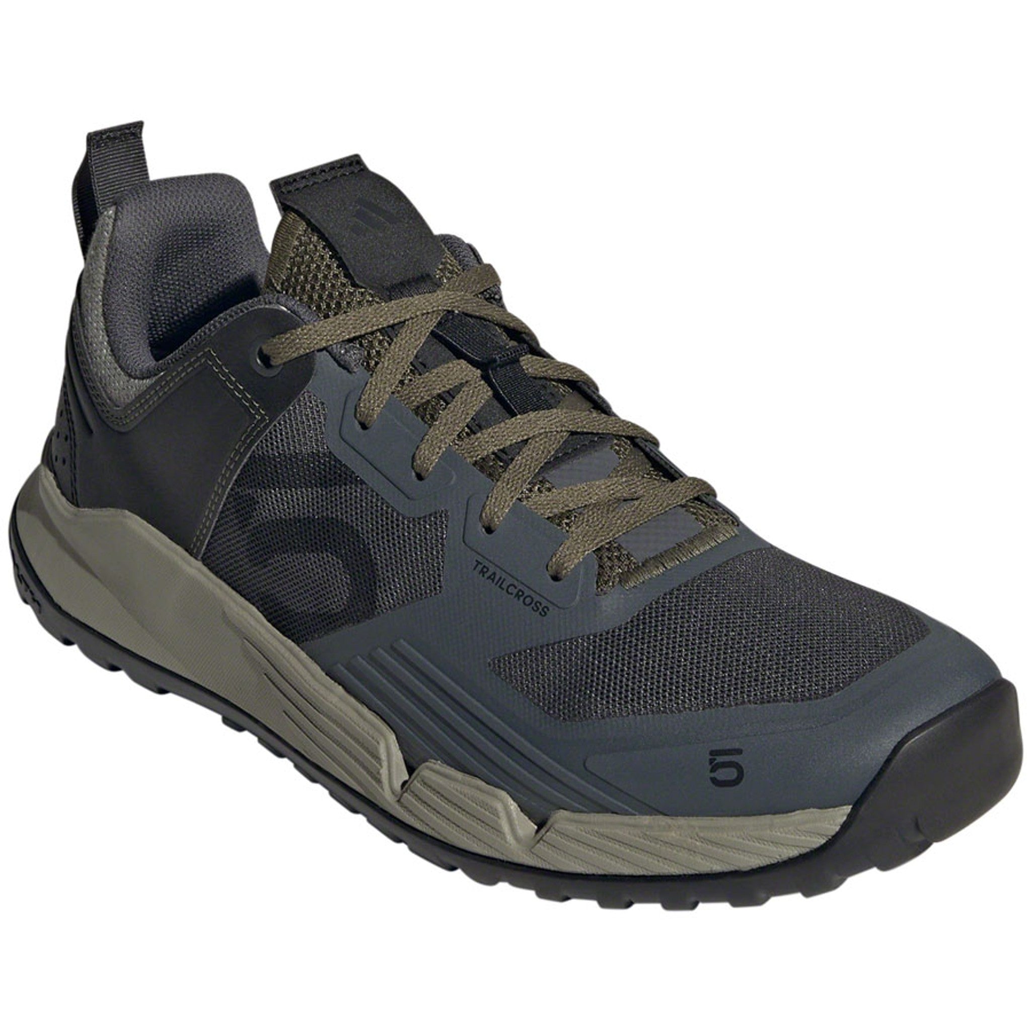 Trailcross XT Flat Shoes - Men's, Gray Six/Core Black/Olive Strata