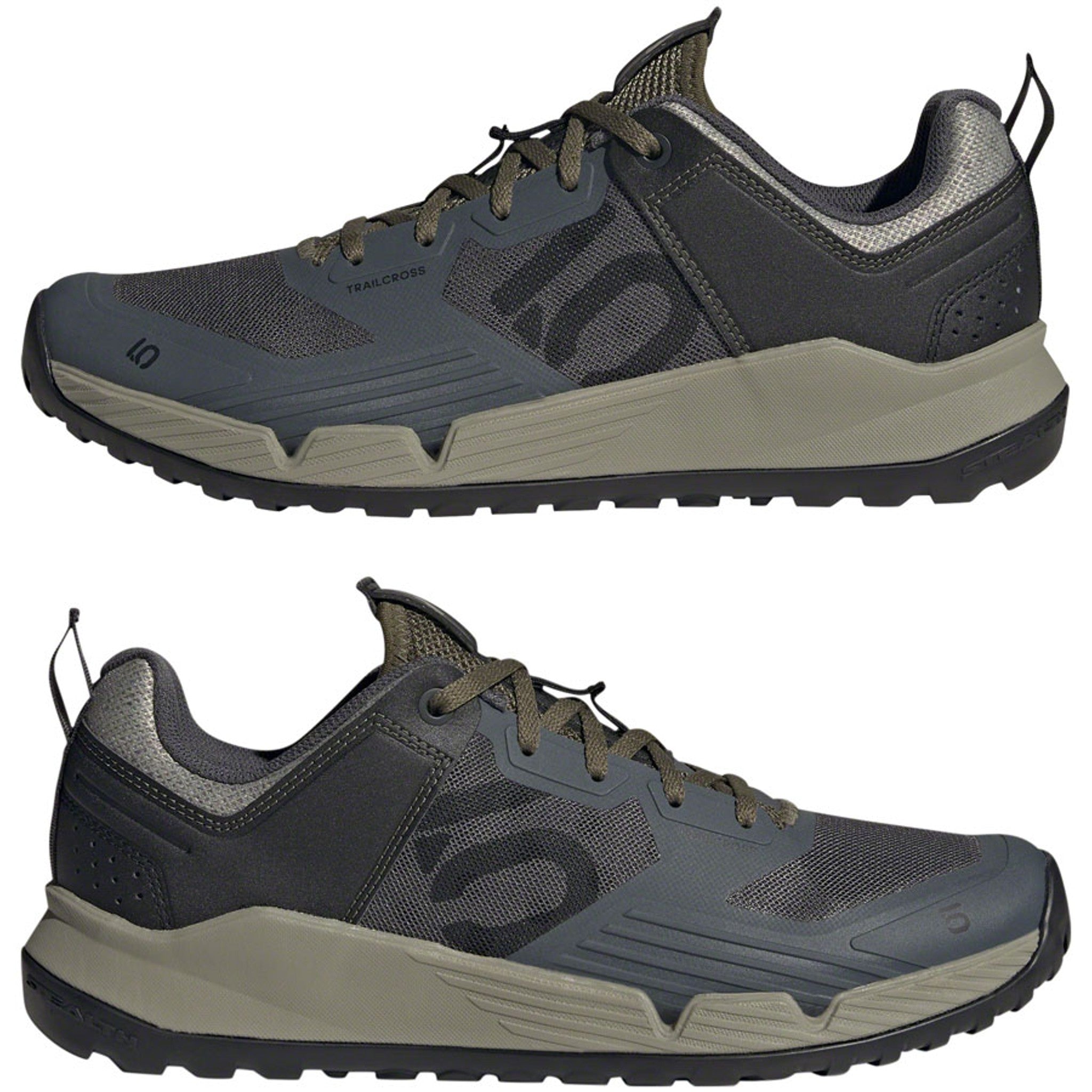 Trailcross XT Flat Shoes - Men's, Gray Six/Core Black/Olive Strata