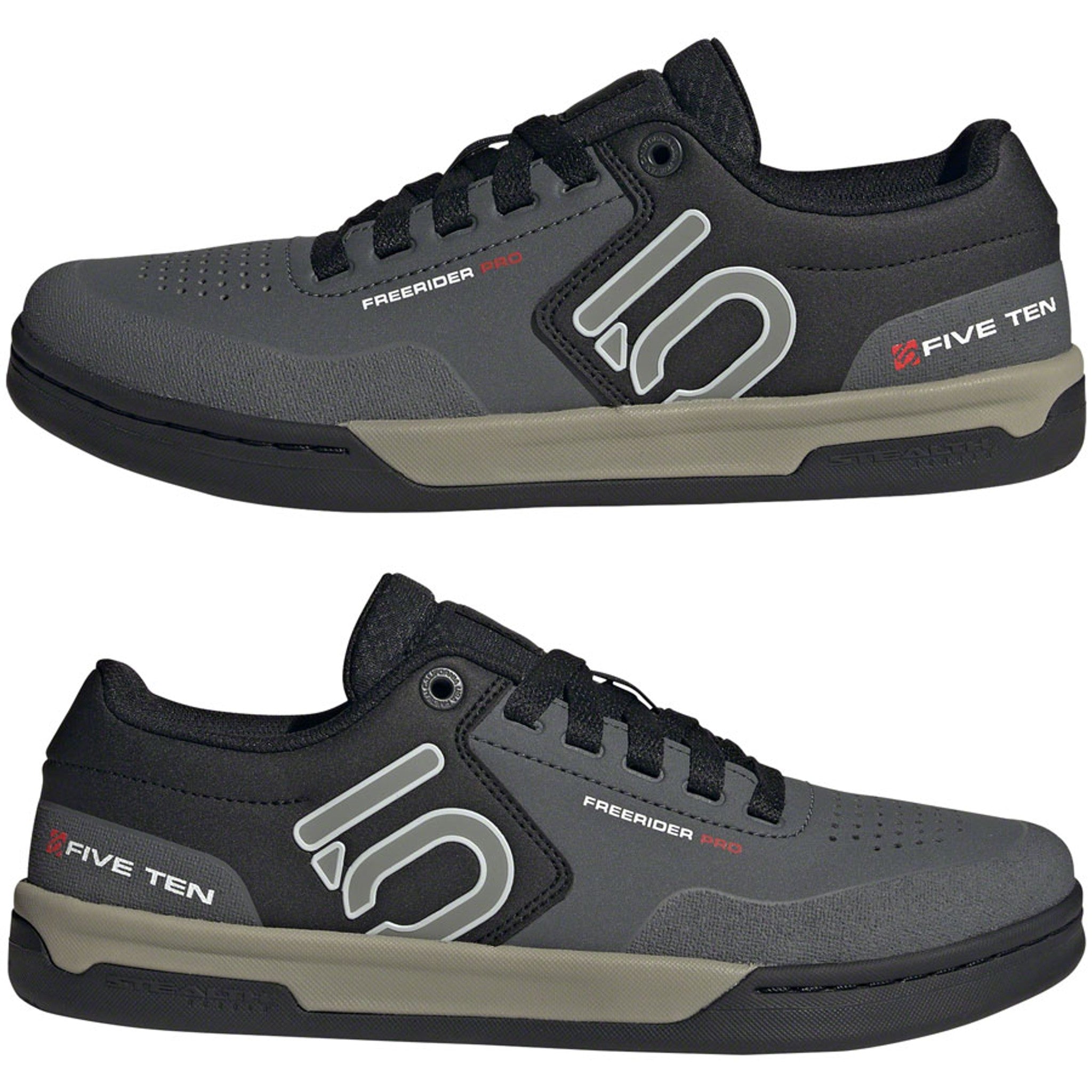 Freerider Pro Flat Shoes - Men's, Gray Six/Silver Pebble/Core Black