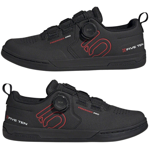Freerider Pro BOA Flat Shoes - Men's, Core Black/Red/FTWR White
