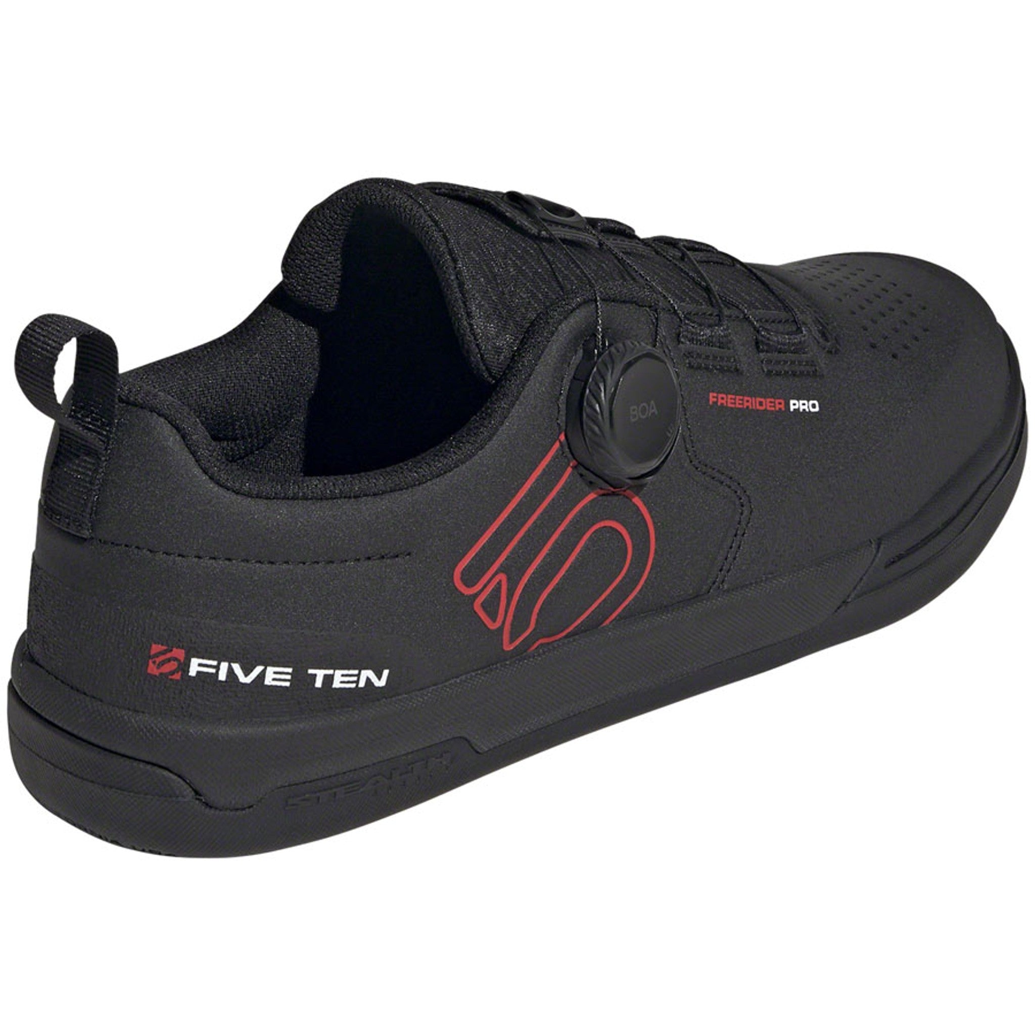 Freerider Pro BOA Flat Shoes - Men's, Core Black/Red/FTWR White