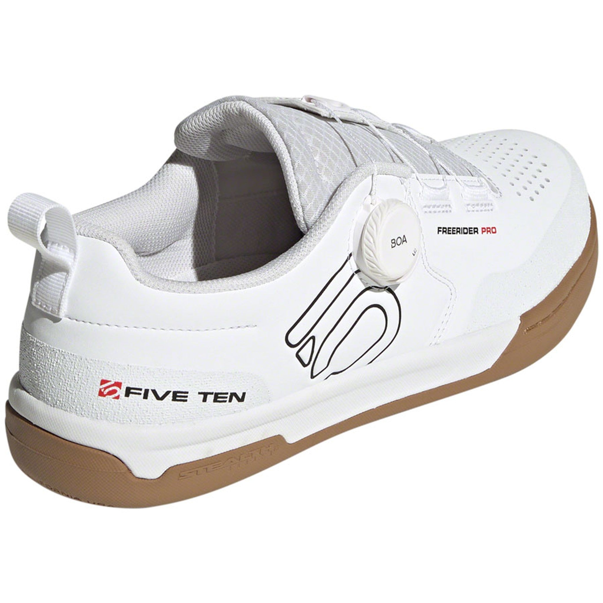 Freerider Pro BOA Flat Shoes - Men's, FTWR White/Core Black/Red
