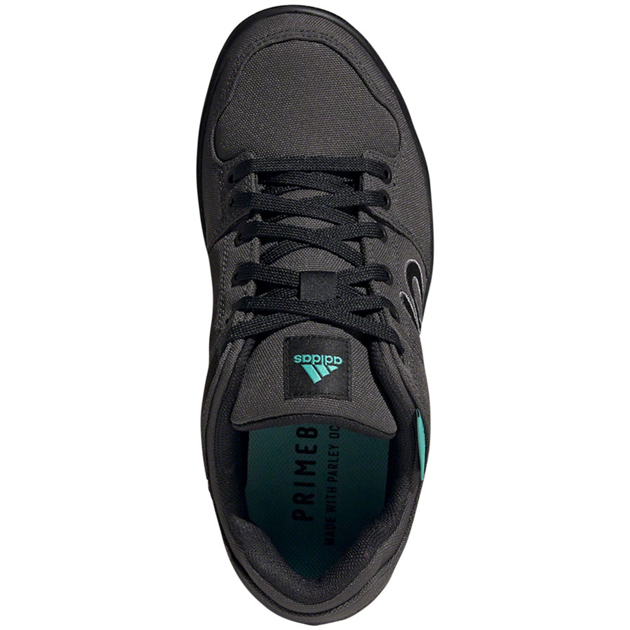 Freerider Primeblue Flat Shoes - Men's, DGH Solid Gray / Gray Three / Acid Mint, 12