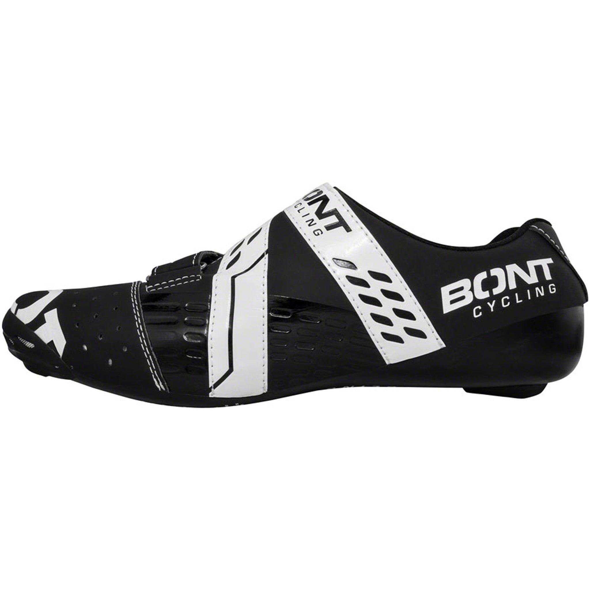 Riot Buckle Road Cycling Shoes - Black/White, Size 40