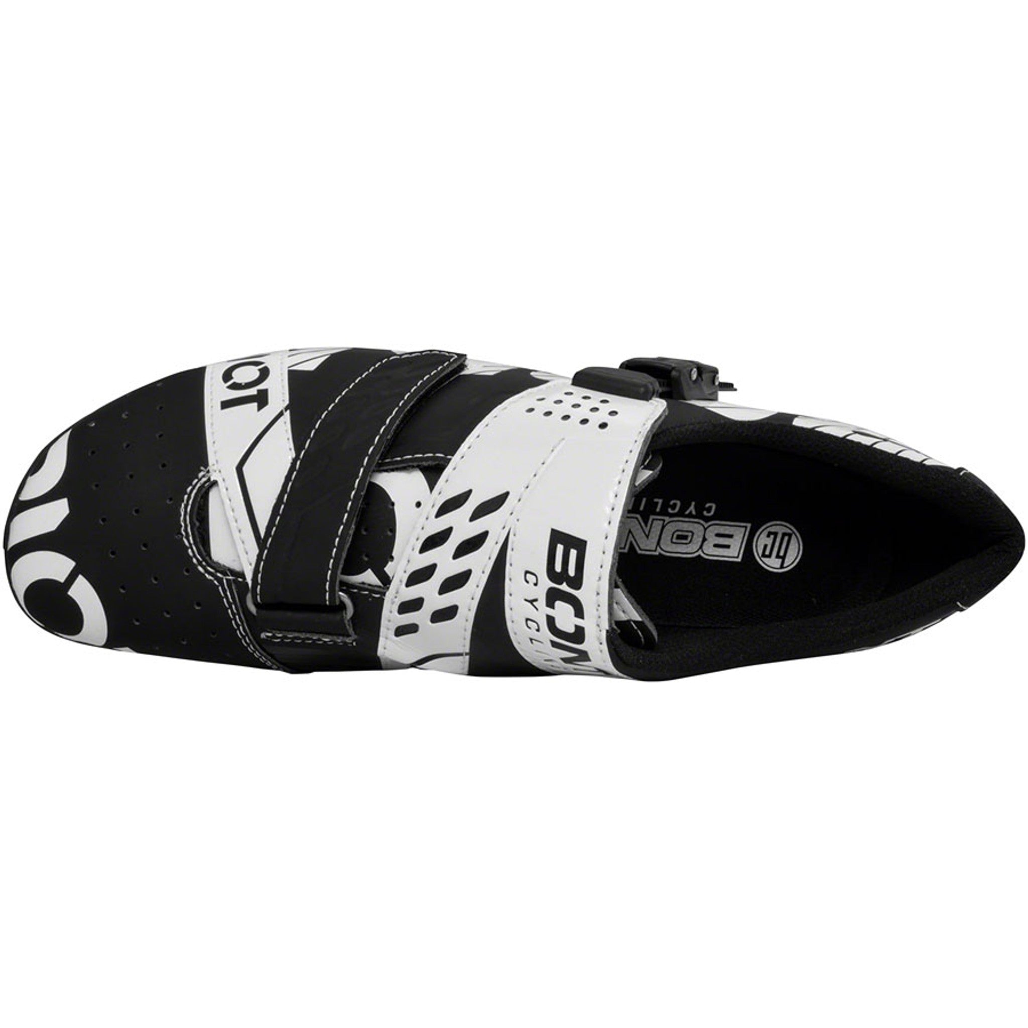 Riot Buckle Road Cycling Shoes - Black/White, Size 40