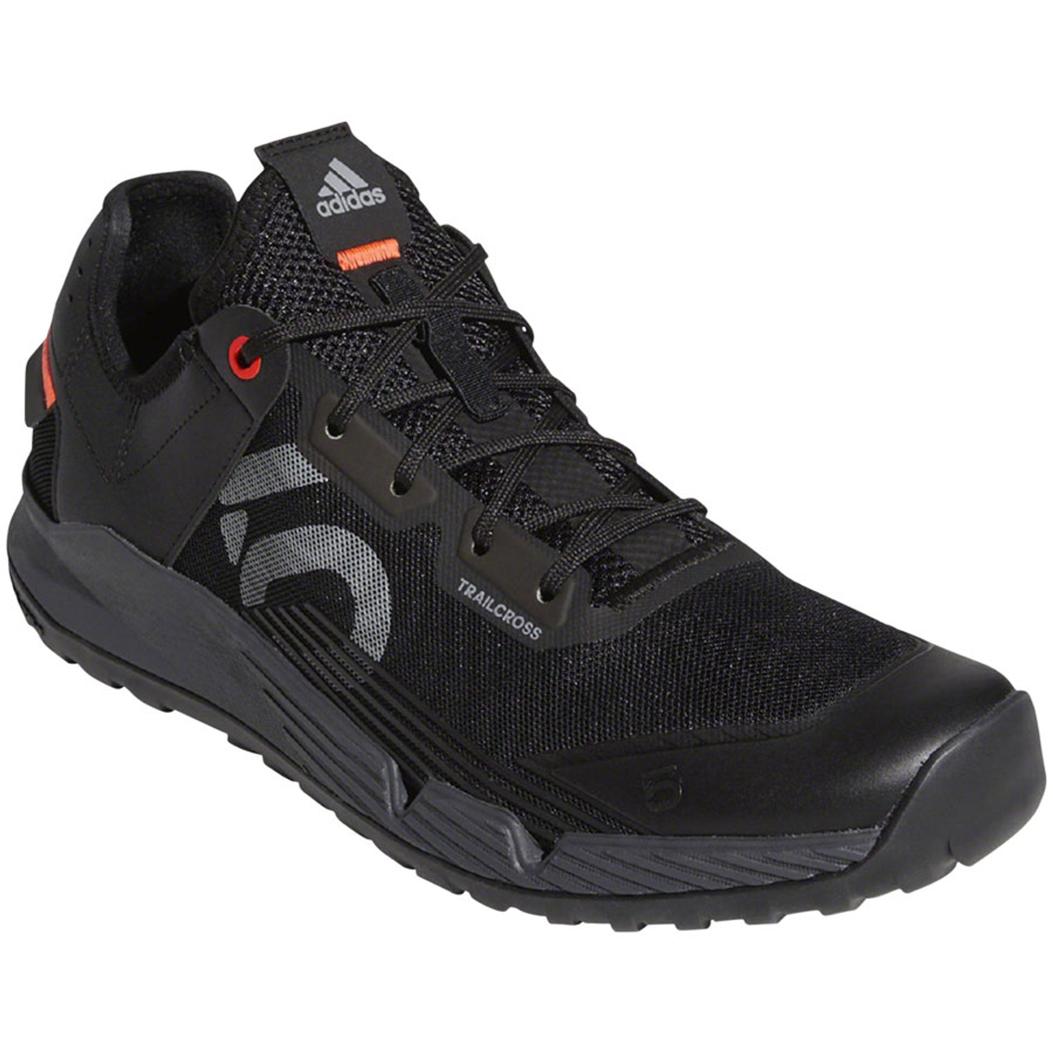 Trailcross LT Flat Shoes - Men's, Black/Gray Two/Solar Red