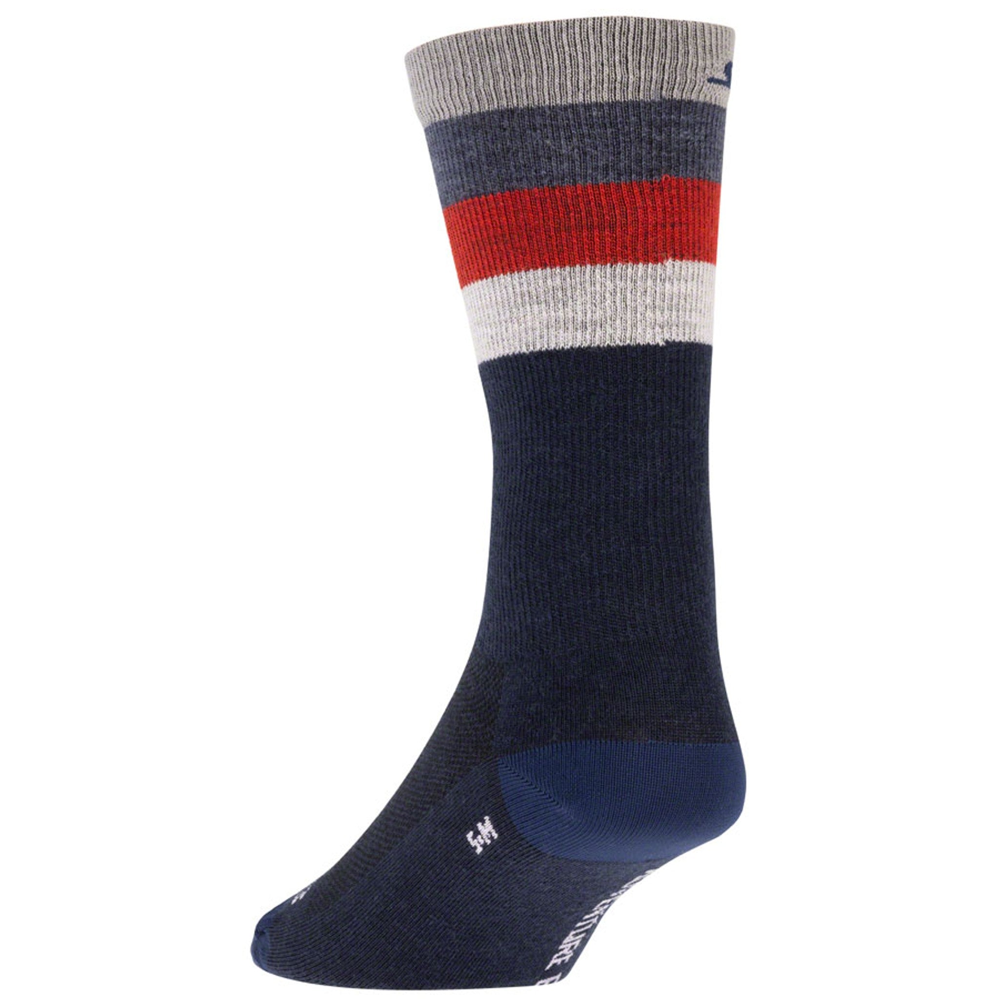 Arctica Wool Socks - Denim, w/Stripes, Small/Medium