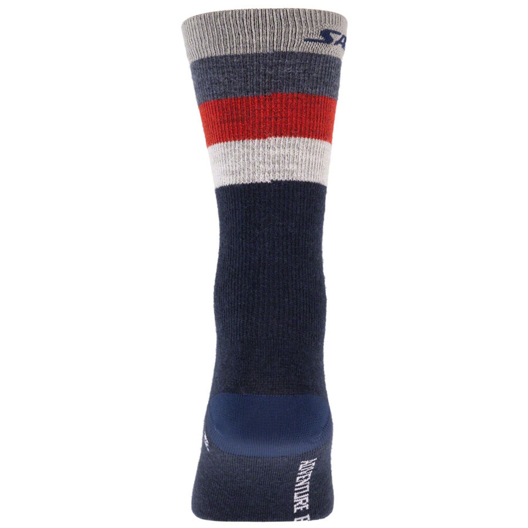 Arctica Wool Socks - Denim, w/Stripes, Small/Medium
