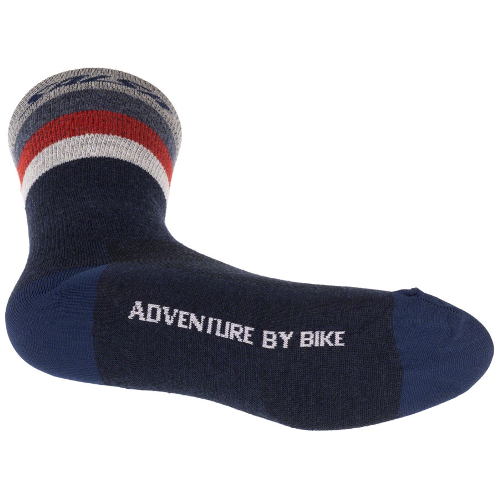 Arctica Wool Socks - Denim, w/Stripes, Small/Medium
