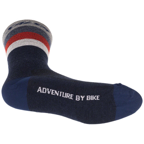 Arctica Wool Socks - Denim, w/Stripes, Small/Medium