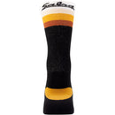 Latitude Sock - 8", Black, White/Stripes, Small/ Medium