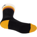 Latitude Sock - 8", Black, White/Stripes, Small/ Medium