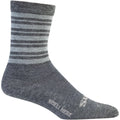 Stripey Socks - Charcoal, Gravel Gray, Lead Heather, Medium