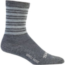 Stripey Socks - Charcoal, Gravel Gray, Lead Heather, Medium