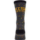 Whisky Stargazer Wool Sock - Charcoal, Yellow, Small/Medium