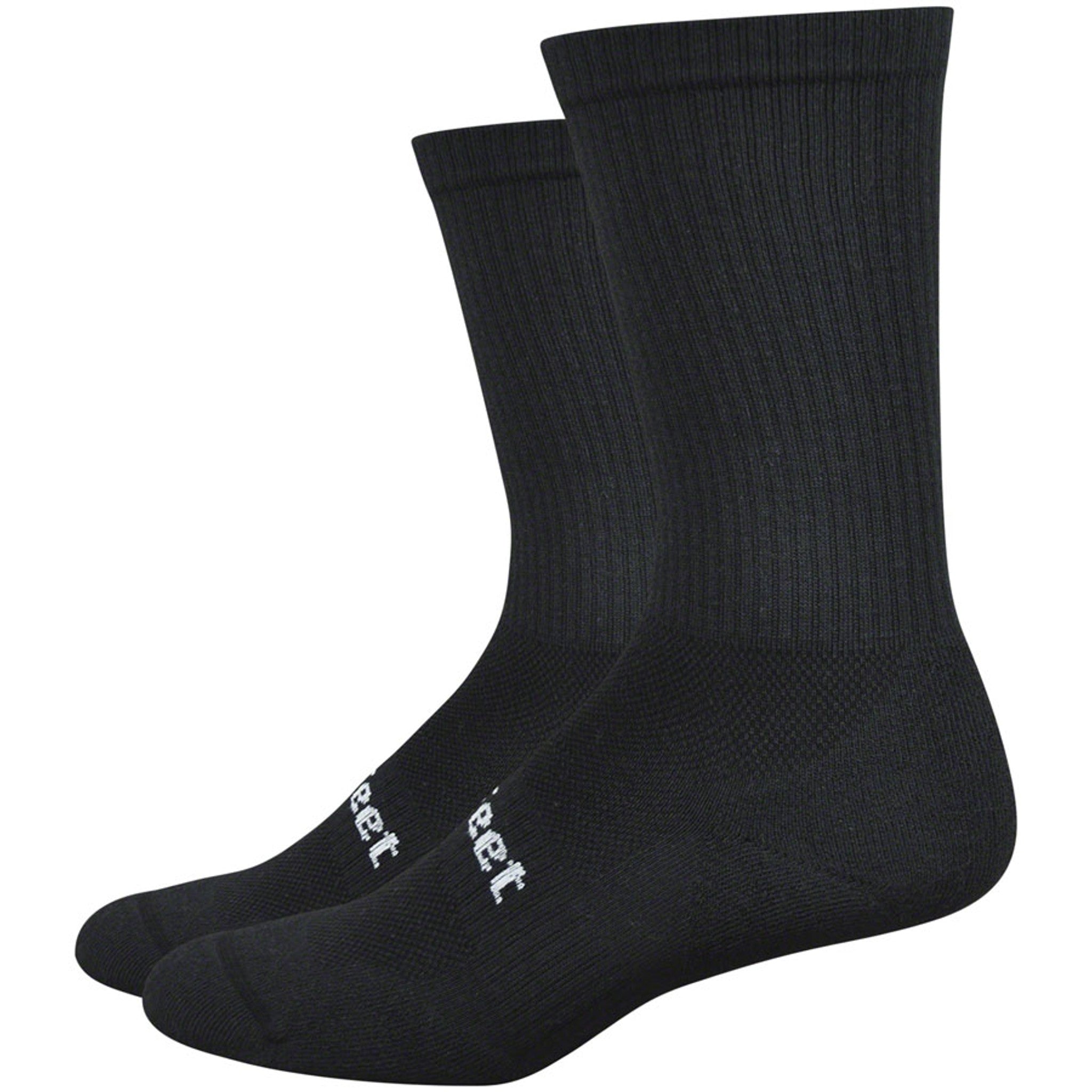 D-Evo Cush Crew Socks - 7", Black, Small