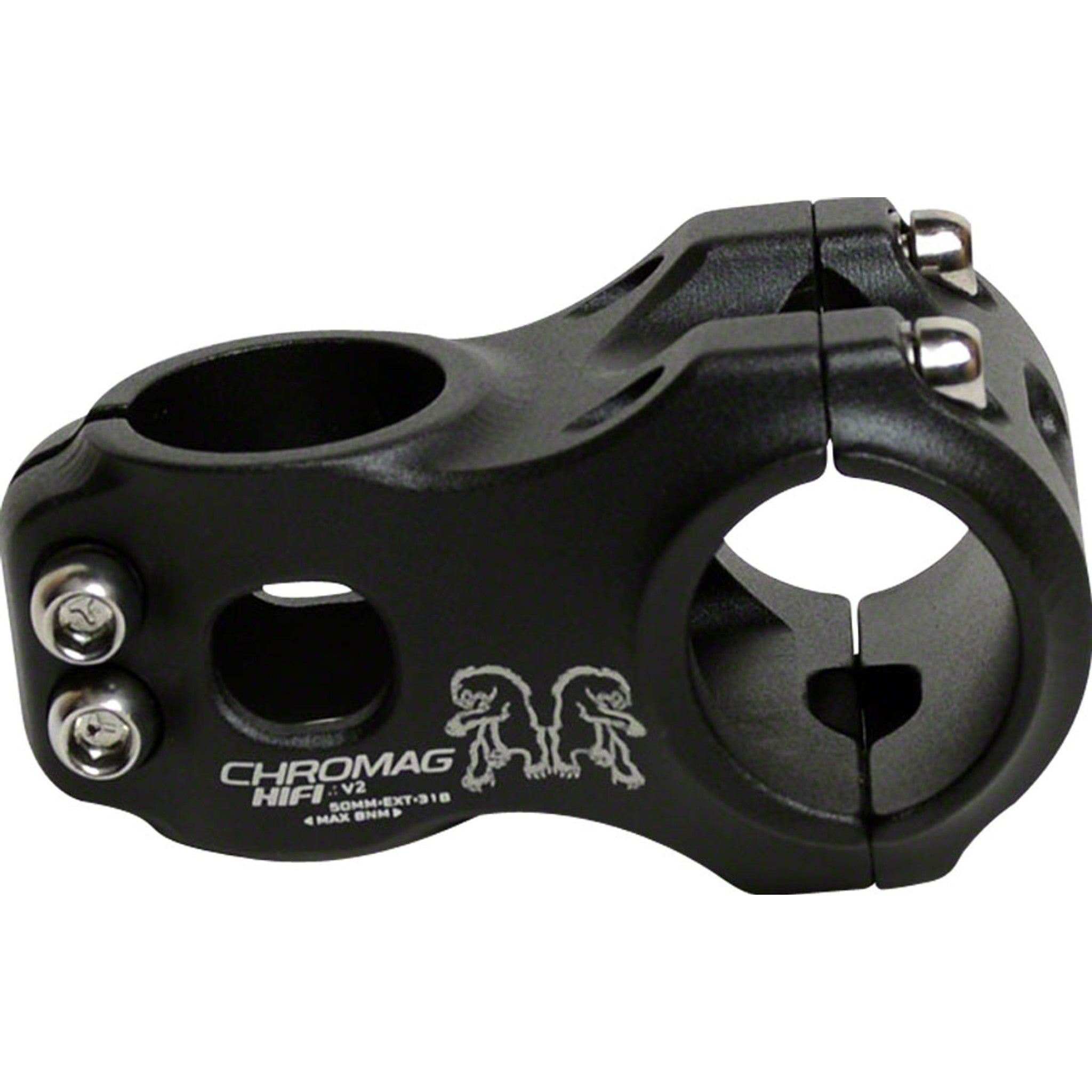 Chromag HiFi Stem - 50mm, 31.8 Clamp, +/-0, 1 1/8", Alloy, Black