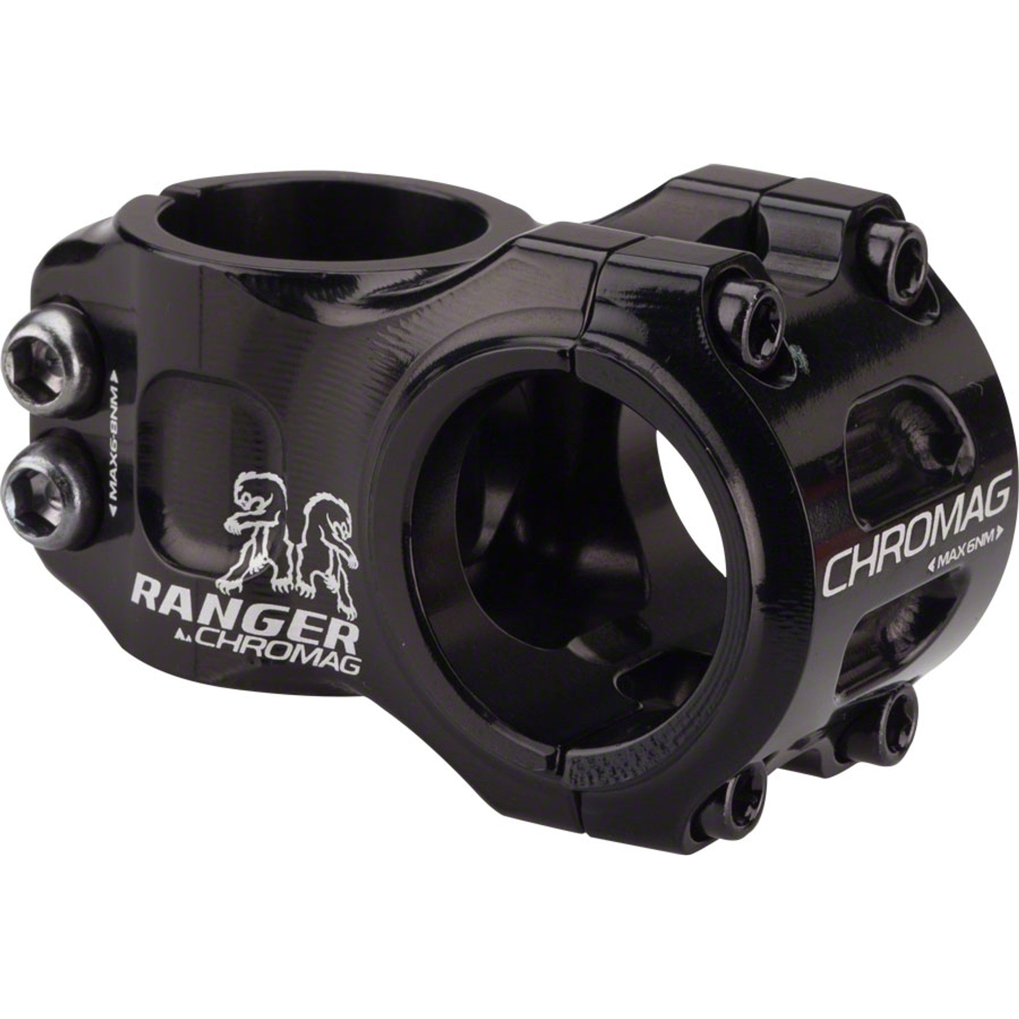 Chromag Ranger V2 Stem - 31mm, 31.8 Clamp, +/-0, 1 1/8", Alloy, Black