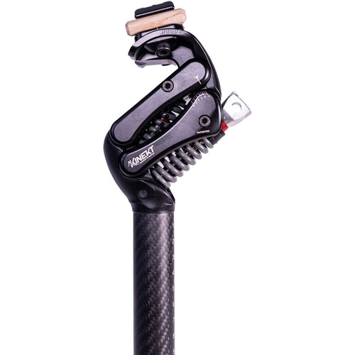 Cirrus Kinekt CR Suspension Seatpost - Carbon, 27.2, 380mm, LR- 80-180lb Rider, Black