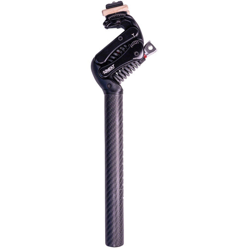 Cirrus Kinekt CR Suspension Seatpost - Carbon, 27.2, 380mm, LR- 80-180lb Rider, Black