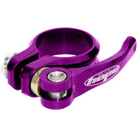 Seat Seatpost Clamp - 31.8mm, Purple, QR