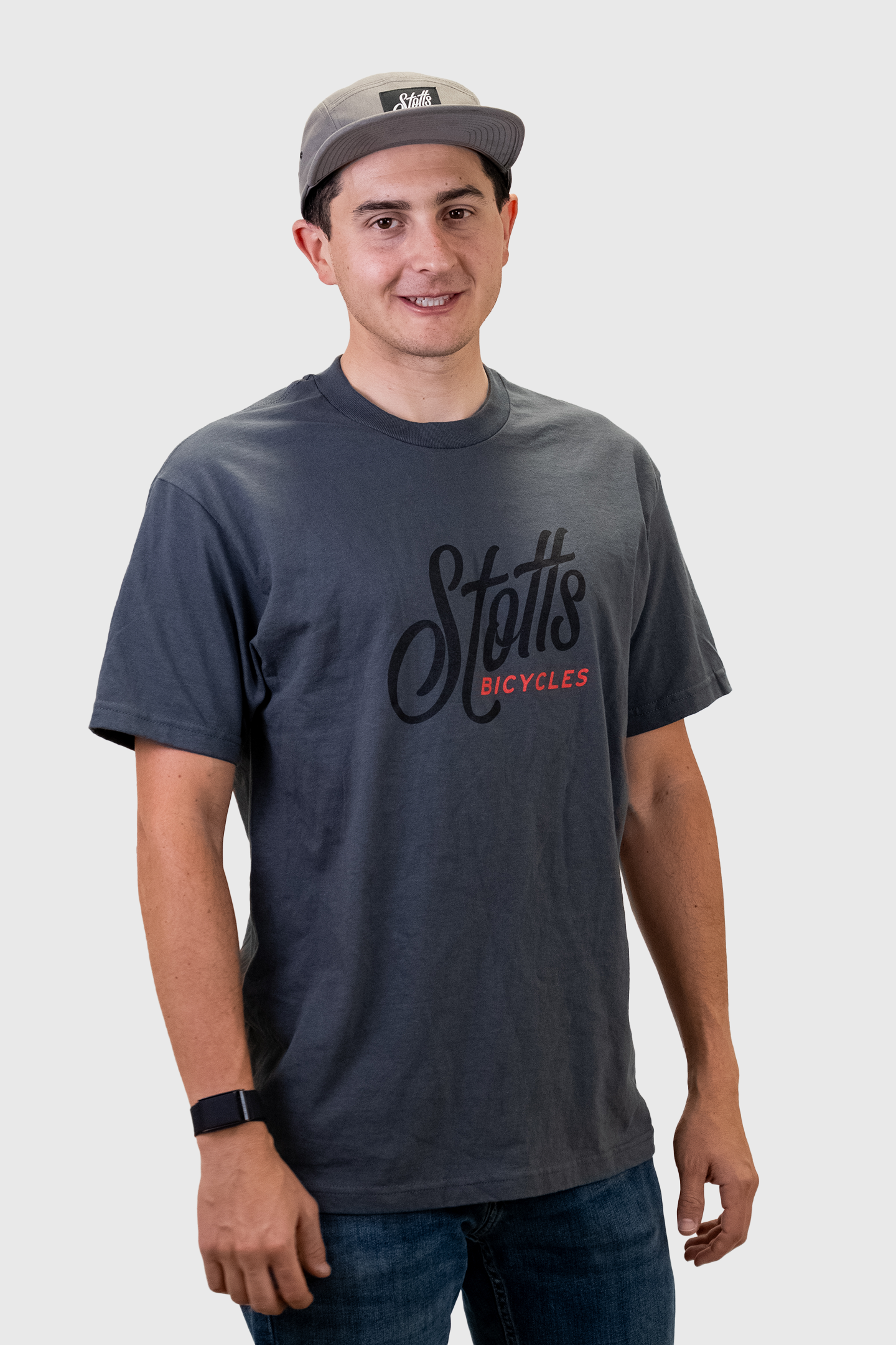Stotts " OG Logo" T Shirt Grey