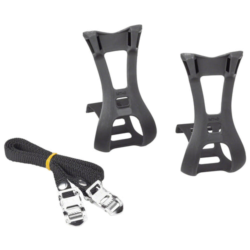 Toe Clips & Straps Set