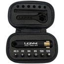 Lezyne Pocket Torque Drive Torque Wrench - 2-6 Nm, 2.5, 3, 4, 5MM, T20, AND T25 BITS, With Storage Case, Black