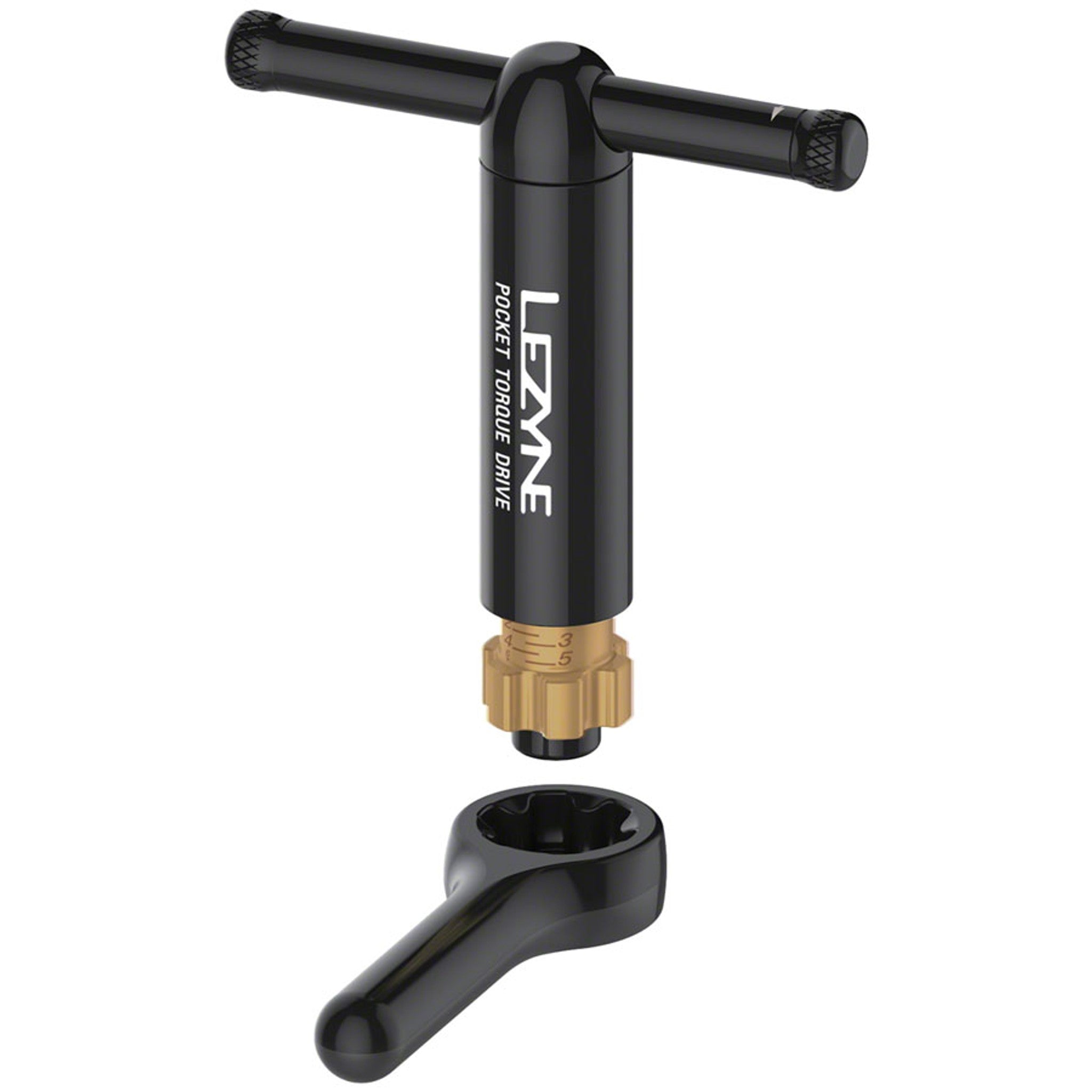 Lezyne Pocket Torque Drive Torque Wrench - 2-6 Nm, 2.5, 3, 4, 5MM, T20, AND T25 BITS, With Storage Case, Black