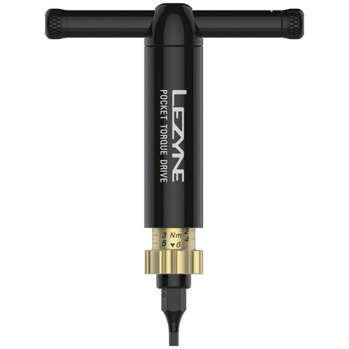 Lezyne Pocket Torque Drive Torque Wrench - 2-6 Nm, 2.5, 3, 4, 5MM, T20, AND T25 BITS, With Storage Case, Black
