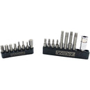 Hex and Torx Bit Set II For Pedro's Torque Wrenches, 18 Piece Bit Set