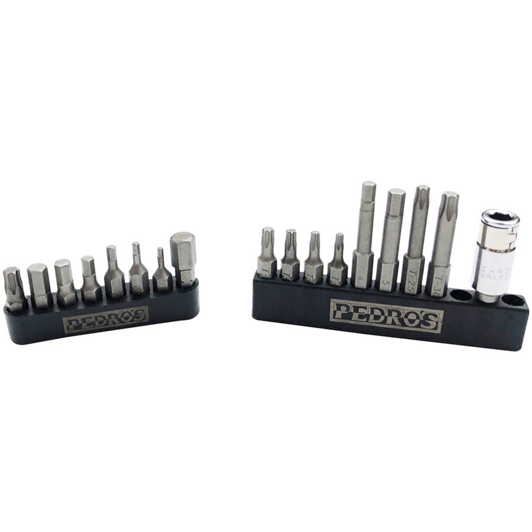 Hex and Torx Bit Set II For Pedro's Torque Wrenches, 18 Piece Bit Set