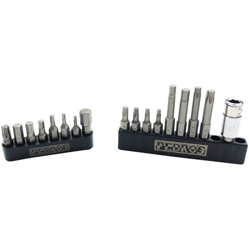 Hex and Torx Bit Set II For Pedro's Torque Wrenches, 18 Piece Bit Set