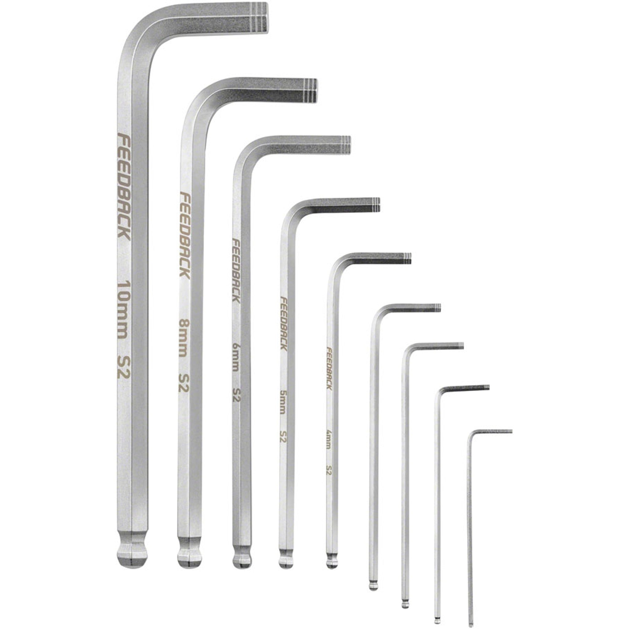 Feedback Sports Hex Wrench Set - 1.5-10mm, 9 Piece