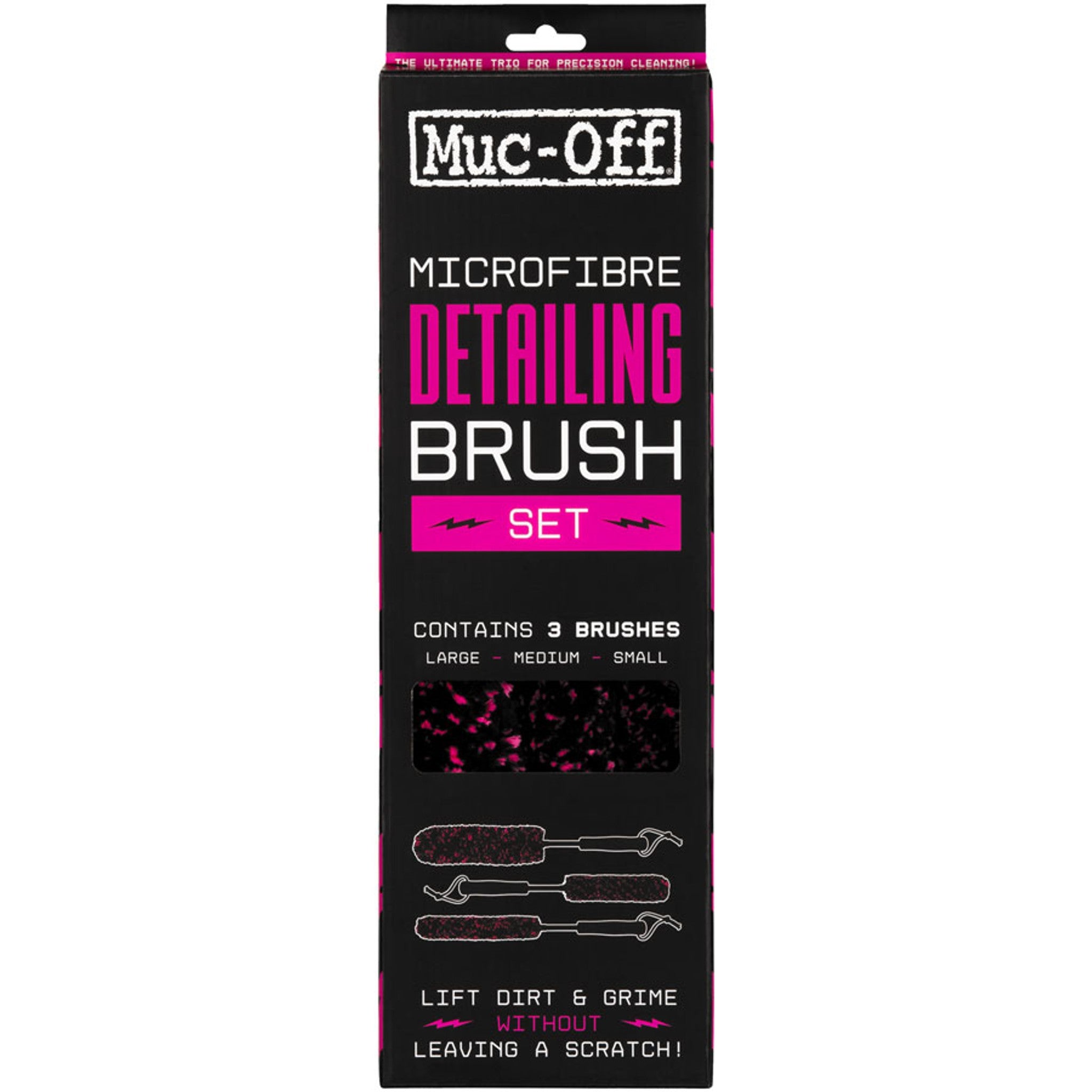 Muc-Off Microfibre Brush Kit - Set of 3