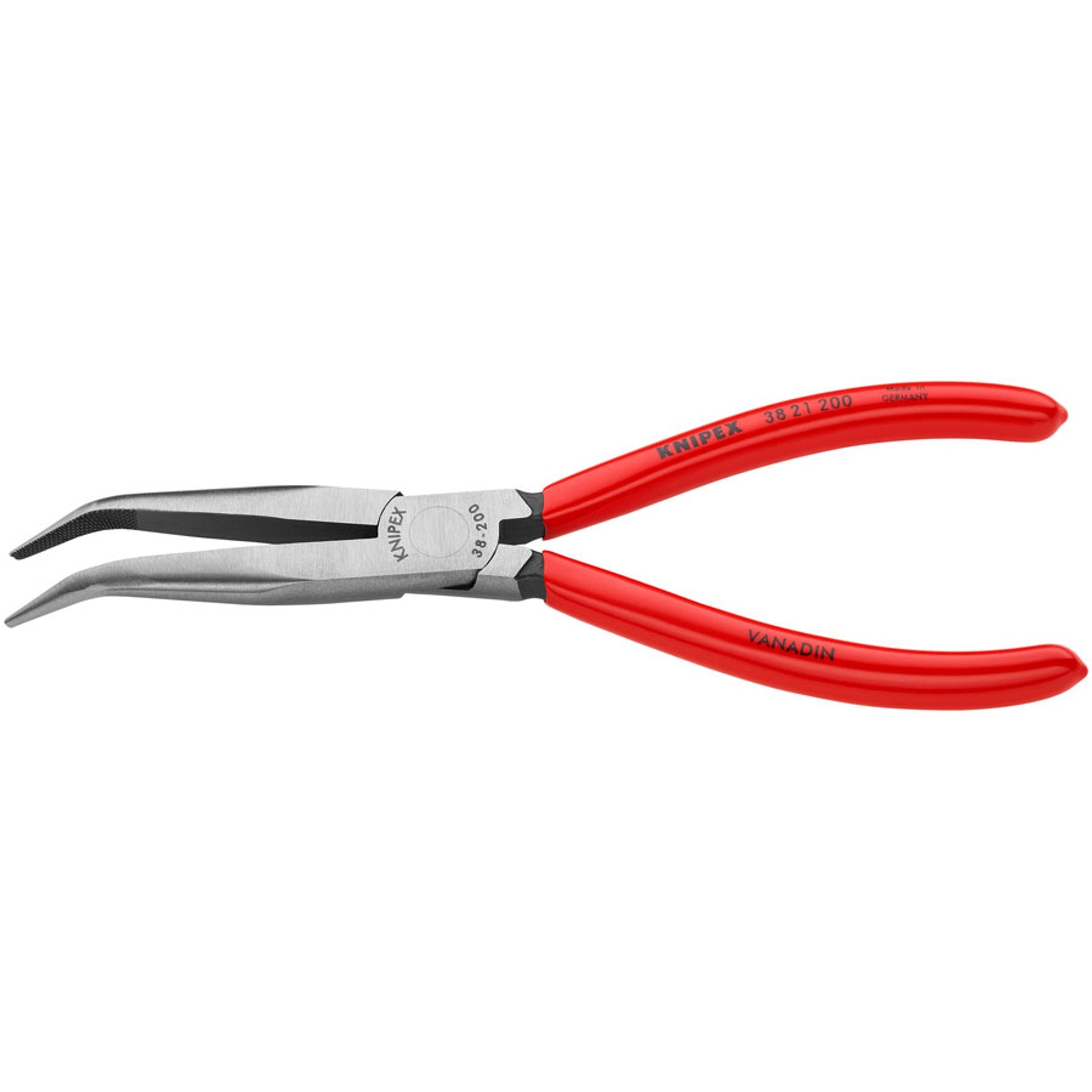 Knipex 8" Long Nose 40degree Angled Pliers without Cutter