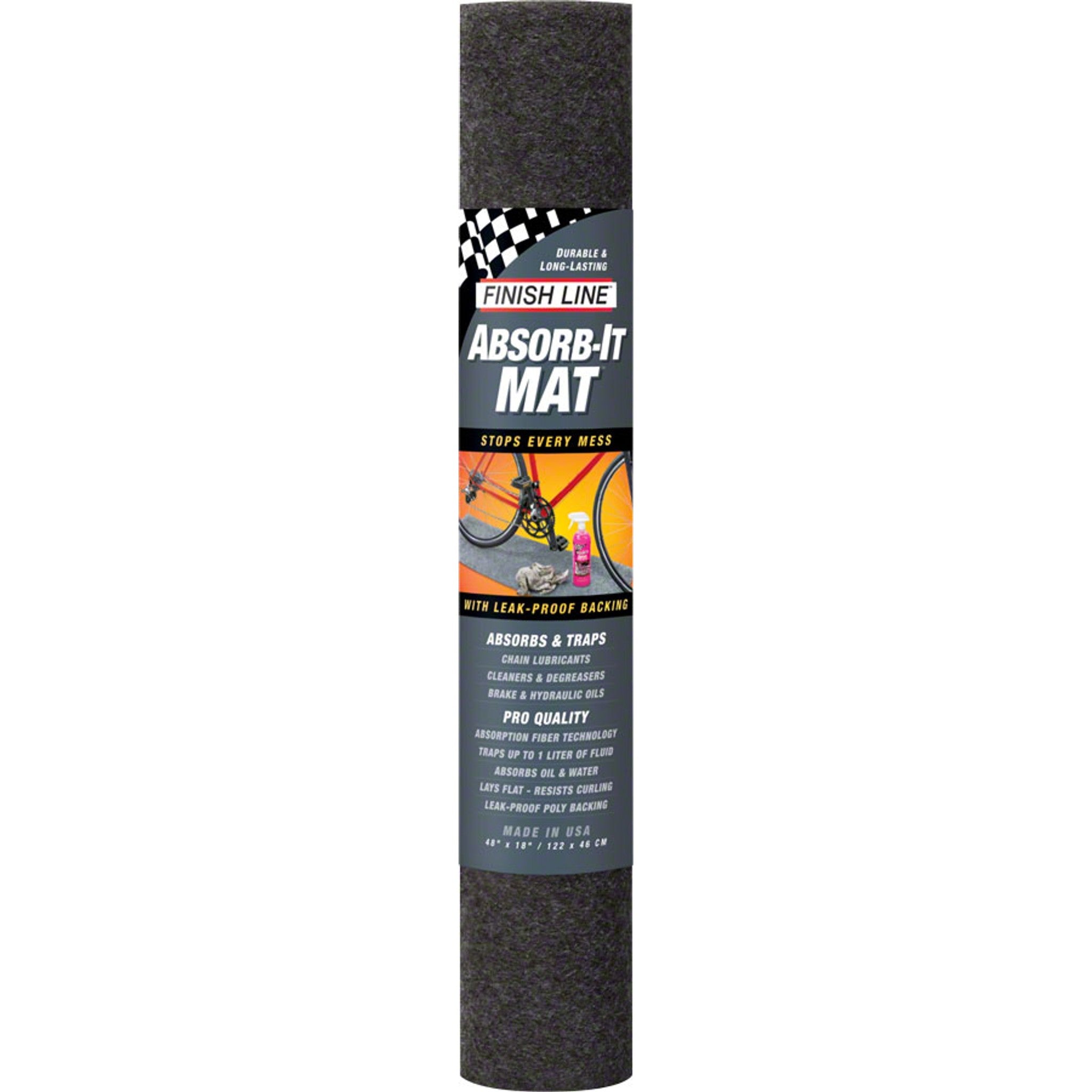 Finish Line Absorb-It Mat, Small 18" x 48"